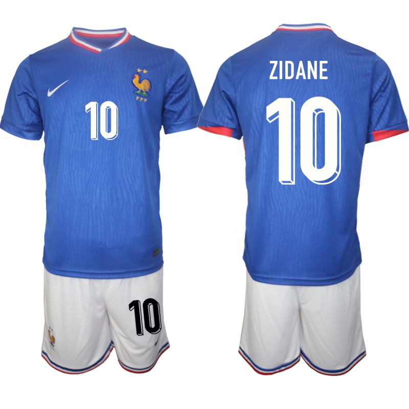 Men 2024-2025 Season France home Blue 10 Soccer Jersey